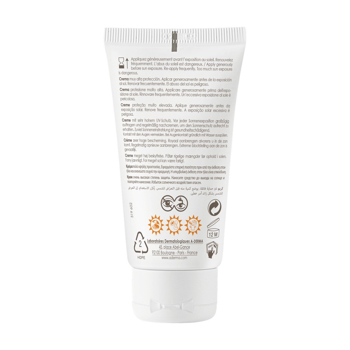 Protetor Solar de Rosto Protect SPF50 + - 40 ml 2