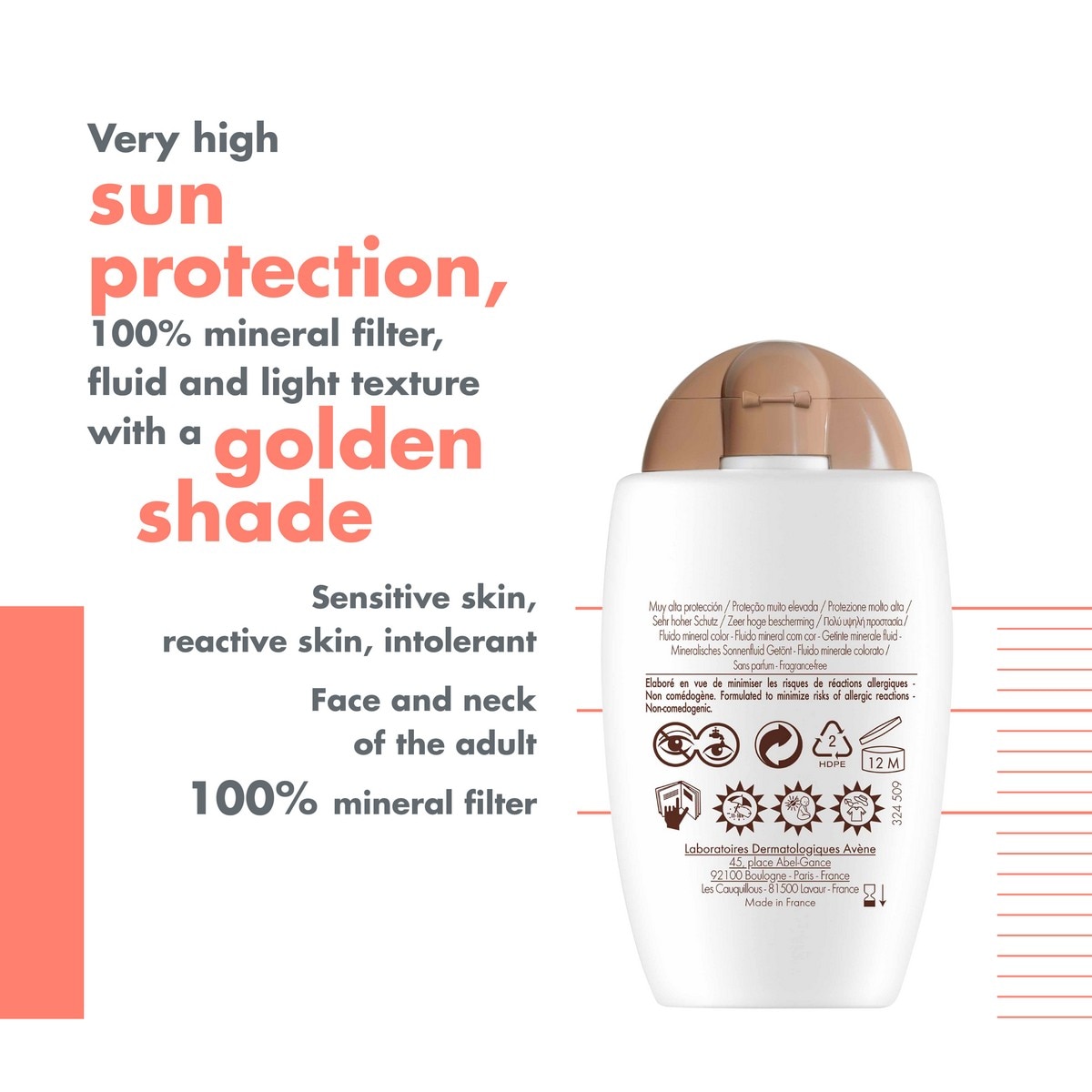 Protetor Solar Facial Mineral SPF 50+ com Cor - 40 ml 6