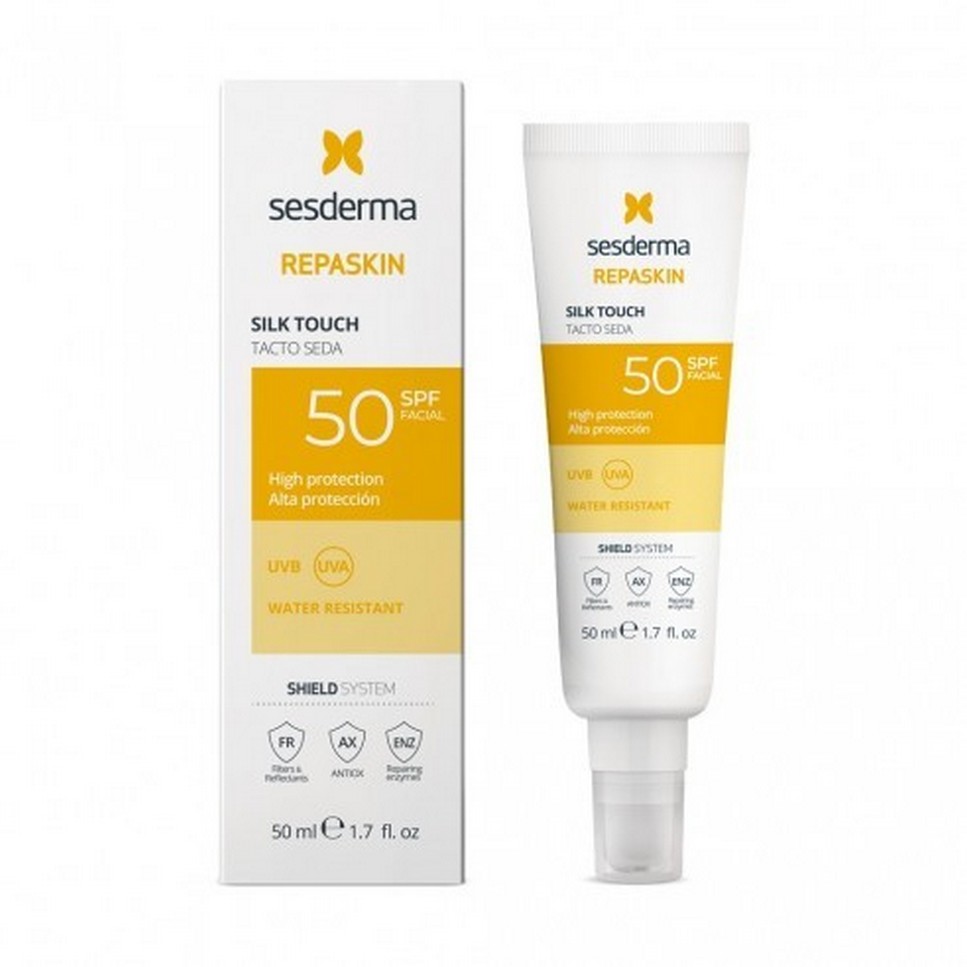 Protetor Solar Fotoprotector Facial Toque Seda SPF50 Repaskin 50 ml Sesderma 1