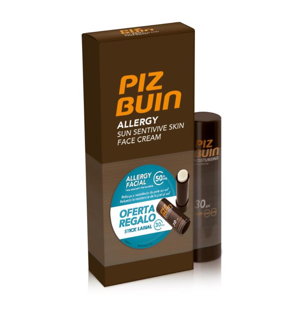 Imagem 0 de Creme Rosto SPF50+ Allergy 50ml + Stick Labial SPF30 4,9g Piz Buin