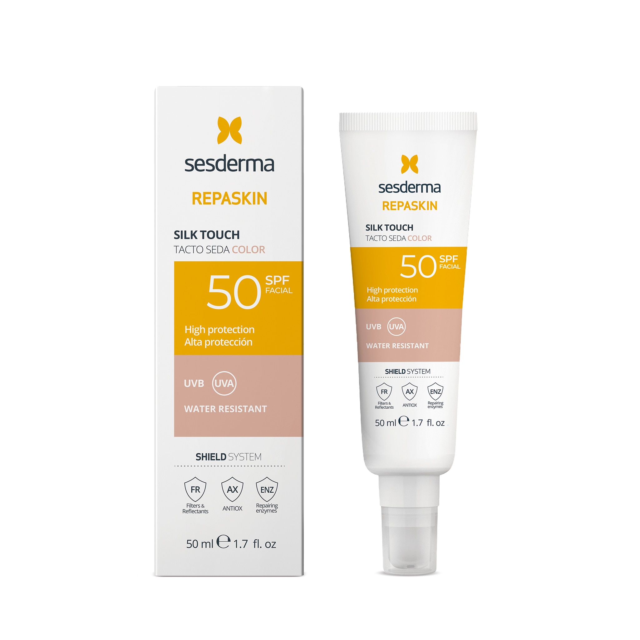 Imagem 0 de Protetor Solar Repaskin Silk Touch com Cor SPF 50 - 50 ml