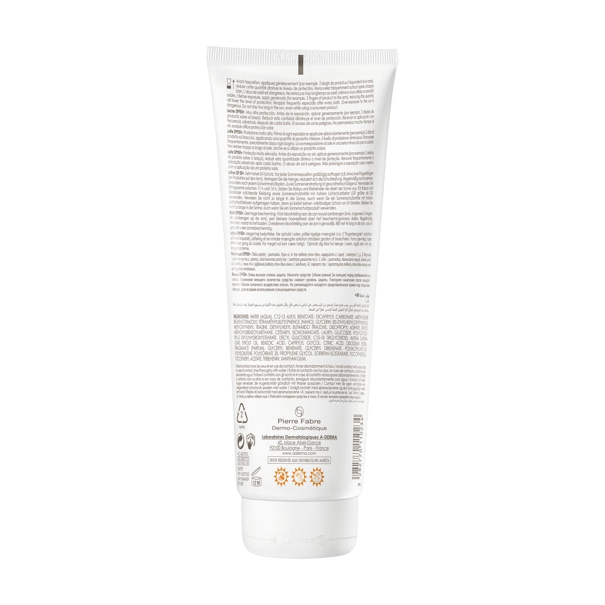 Protetor Solar Leite Protect SPF50 + - 250 ml 2