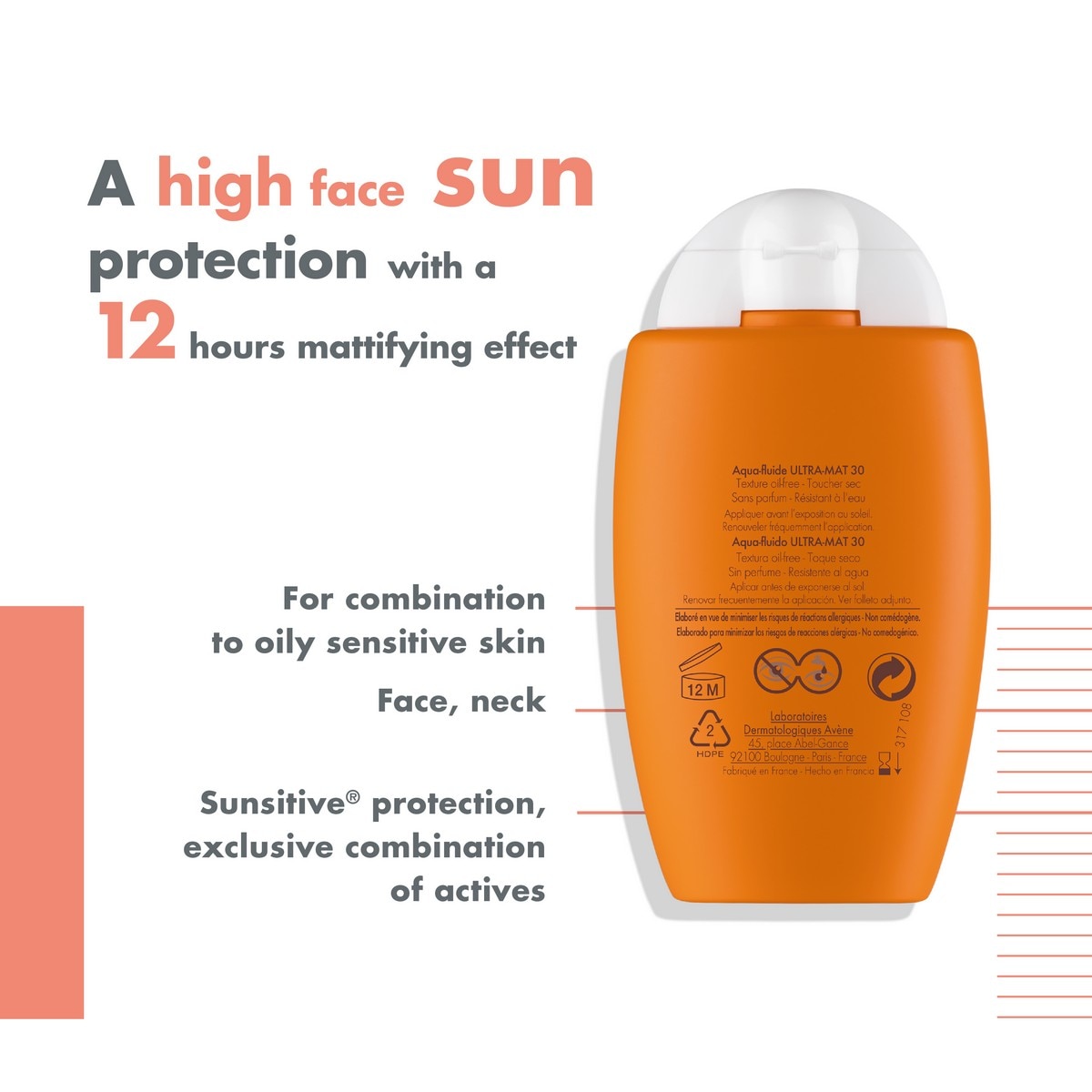Protetor Facial Aqua-Fluid Ultra Mate SPF 30 - 50 ml 4