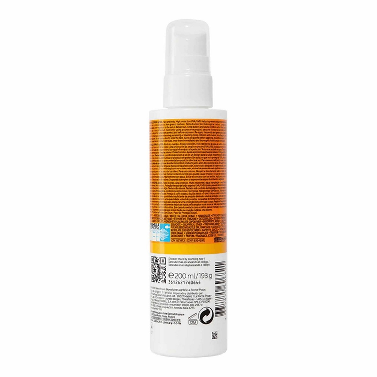 Protetor Solar Anthelios Spray Invisível SPF50+ - 200 ml 2