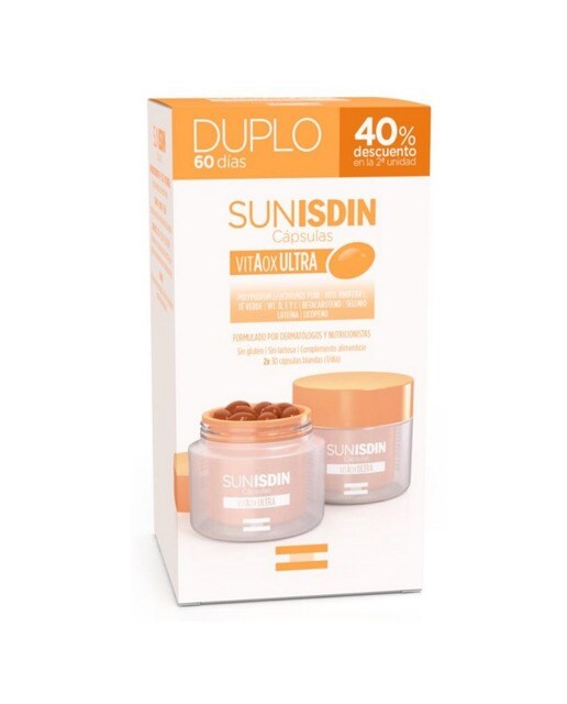 Imagem 0 de Suplemento Alimentar SunIsdin Duplo com Vitamina D - 60 cápsulas