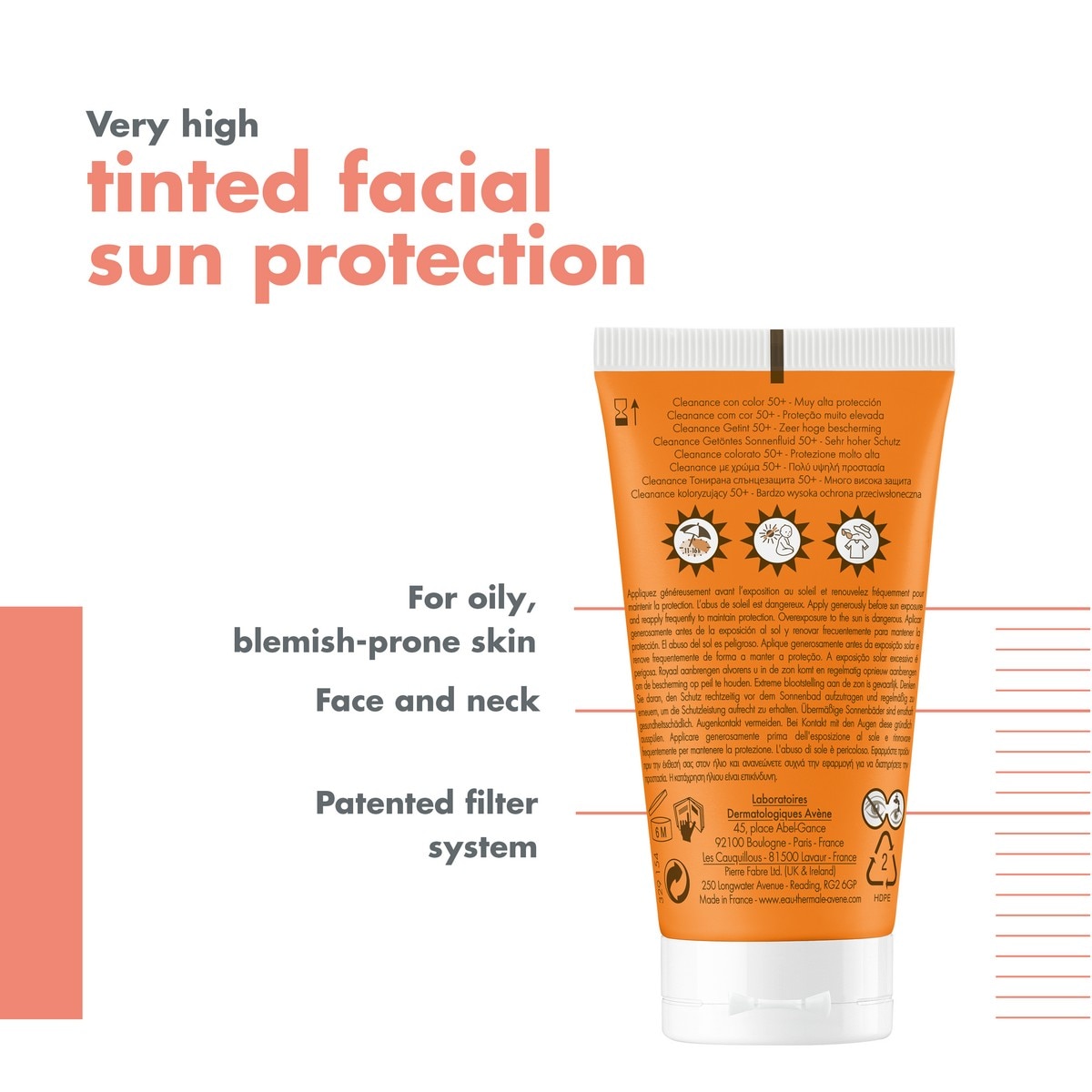 Protetor Solar Facial Cleanance SPF 50+ com Cor - 50 ml 5