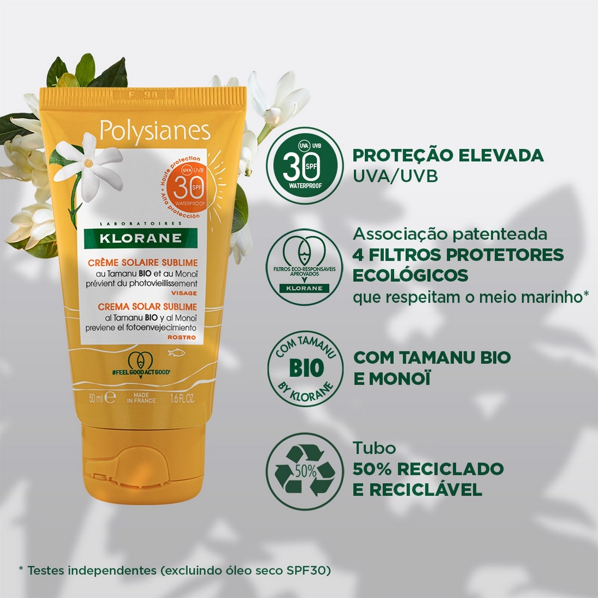 Protetor Solar Polysianes Creme Sublime SPF 30 - 50 ml 4