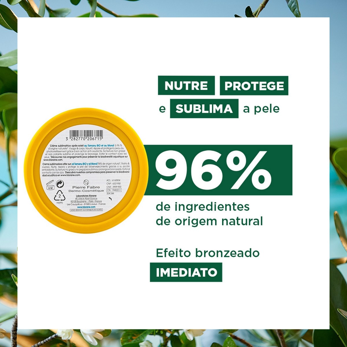 Creme Sublimador Pós-Solar Polysianes 200ml Klorane 5