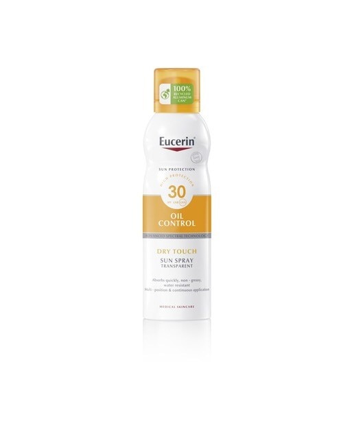 Protetor Solar Spray Transparente Toque Seco FPS 30 200ml Eucerin 1