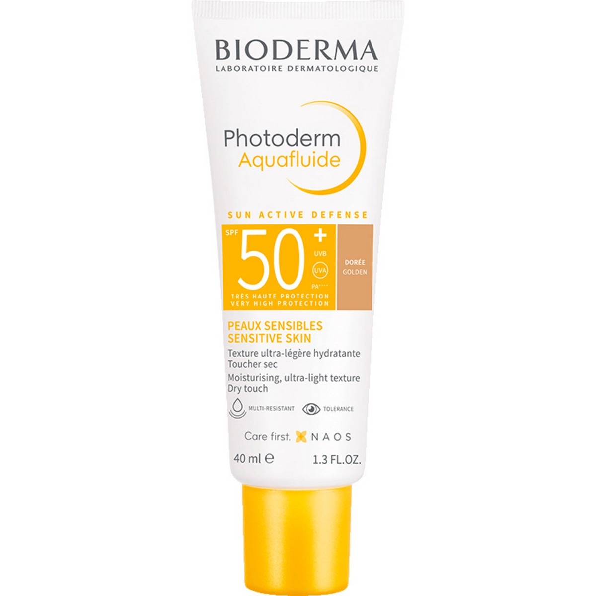 Protetor Solar Aquafluide Photoderm  SPF50 + com Cor - 40 ml Dourada-1