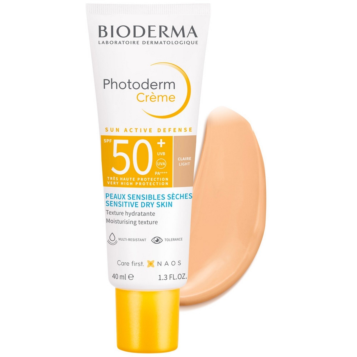 Protetor Solar com Cor Creme Photoderm SPF50 + - 40 ml Claro 2
