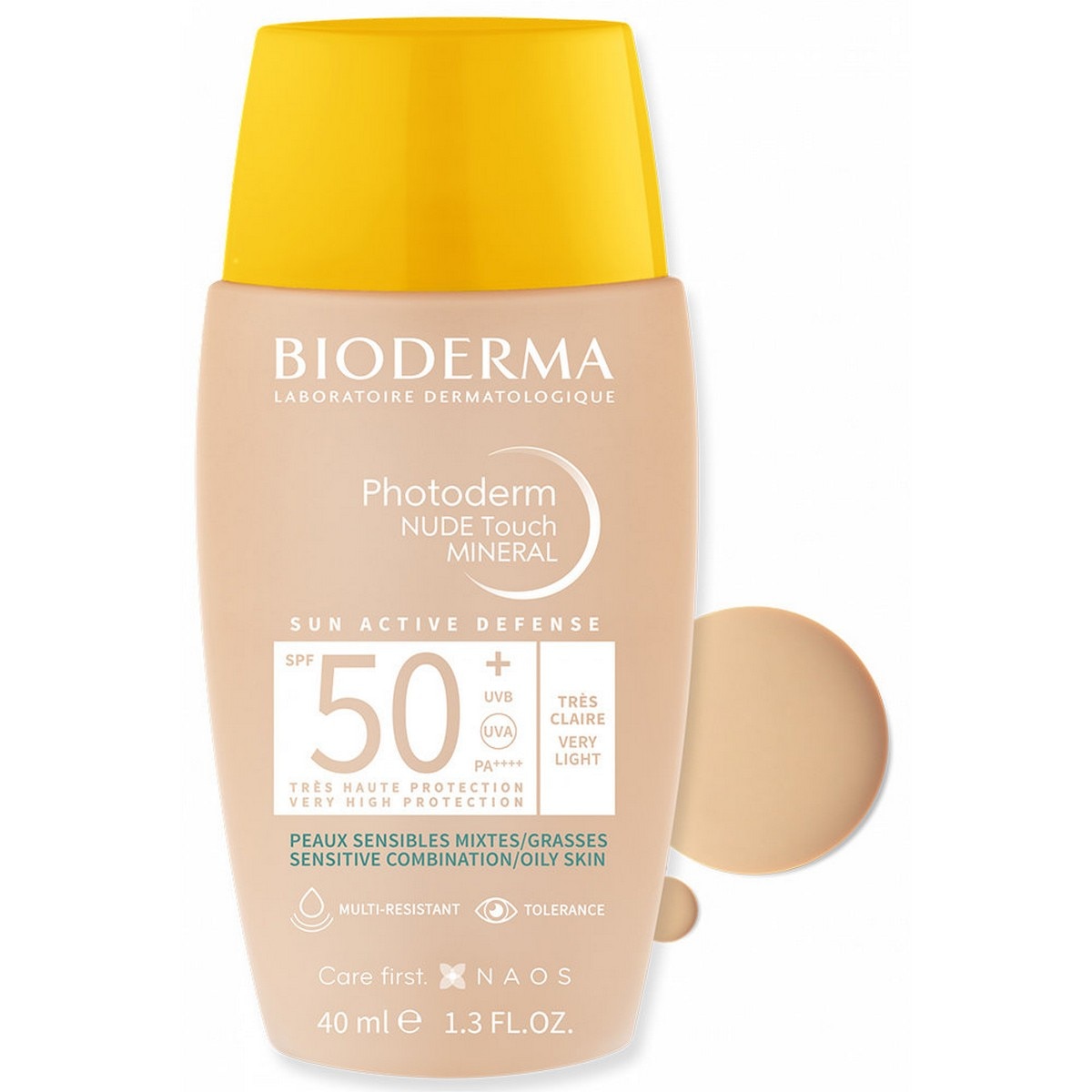 Protetor Solar Nude Touch Fluido Photoderm SPF50 + - 40 ml Muito Claro-3