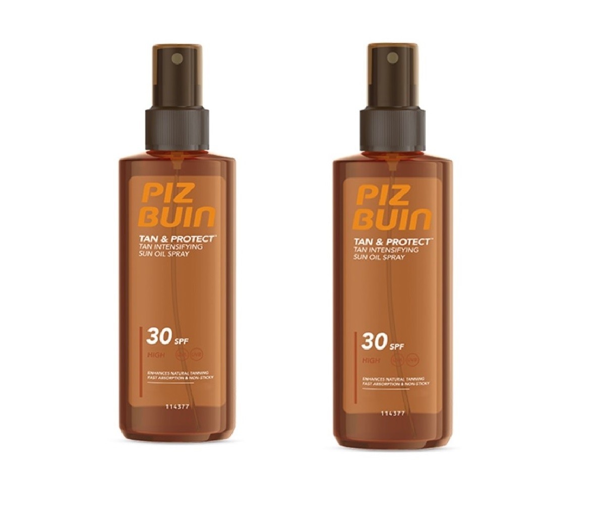 Imagem 0 de Protetor Solar Duo Óleo Spray Tan & Protect SPF30 + - 2x150 ml