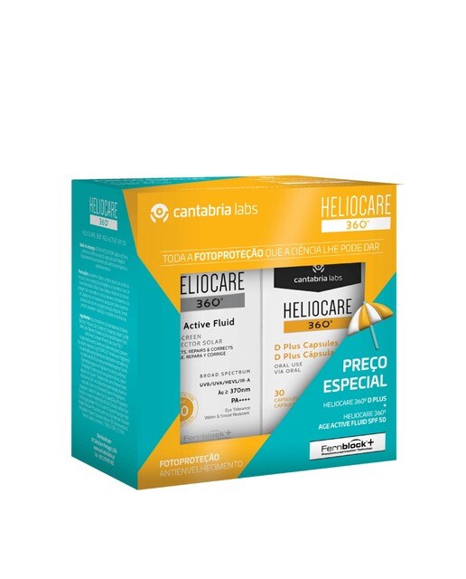 Imagem 0 de Kit Heliocare 360º Age Active 50 ml + Suplemento D Plus x 30 Cápsulas