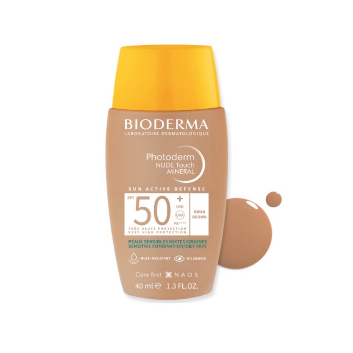 Protetor Solar Nude Touch Fluido Photoderm SPF50 + - 40 ml Castanho-2