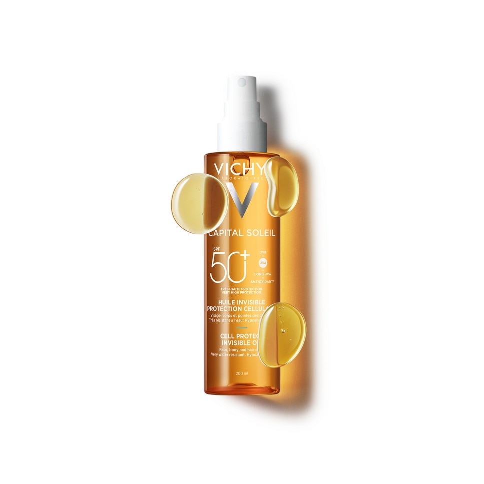 Protetor Solar Vichy Capital Soleil Aceite Invisible Protección Celular SPF50+ 2
