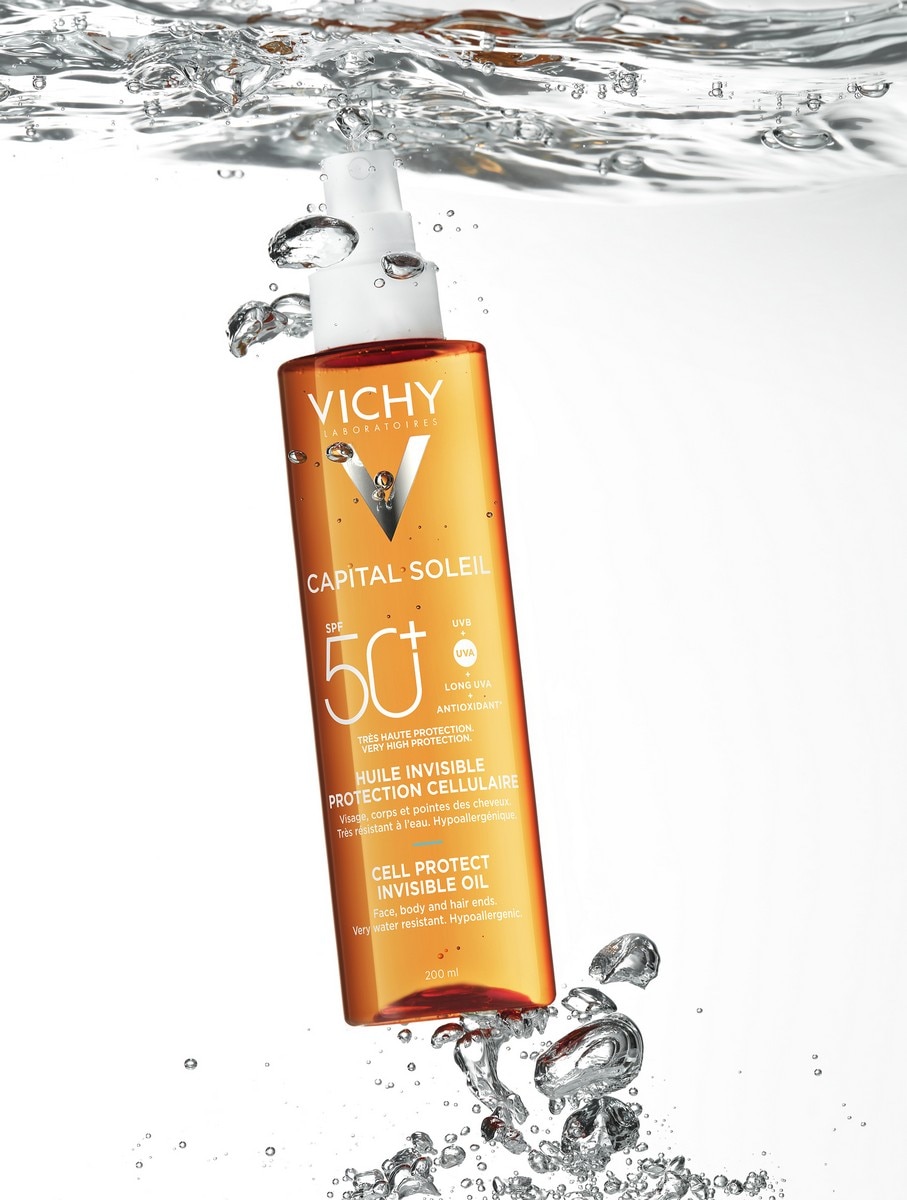 Protetor Solar Vichy Capital Soleil Aceite Invisible Protección Celular SPF50+ 3
