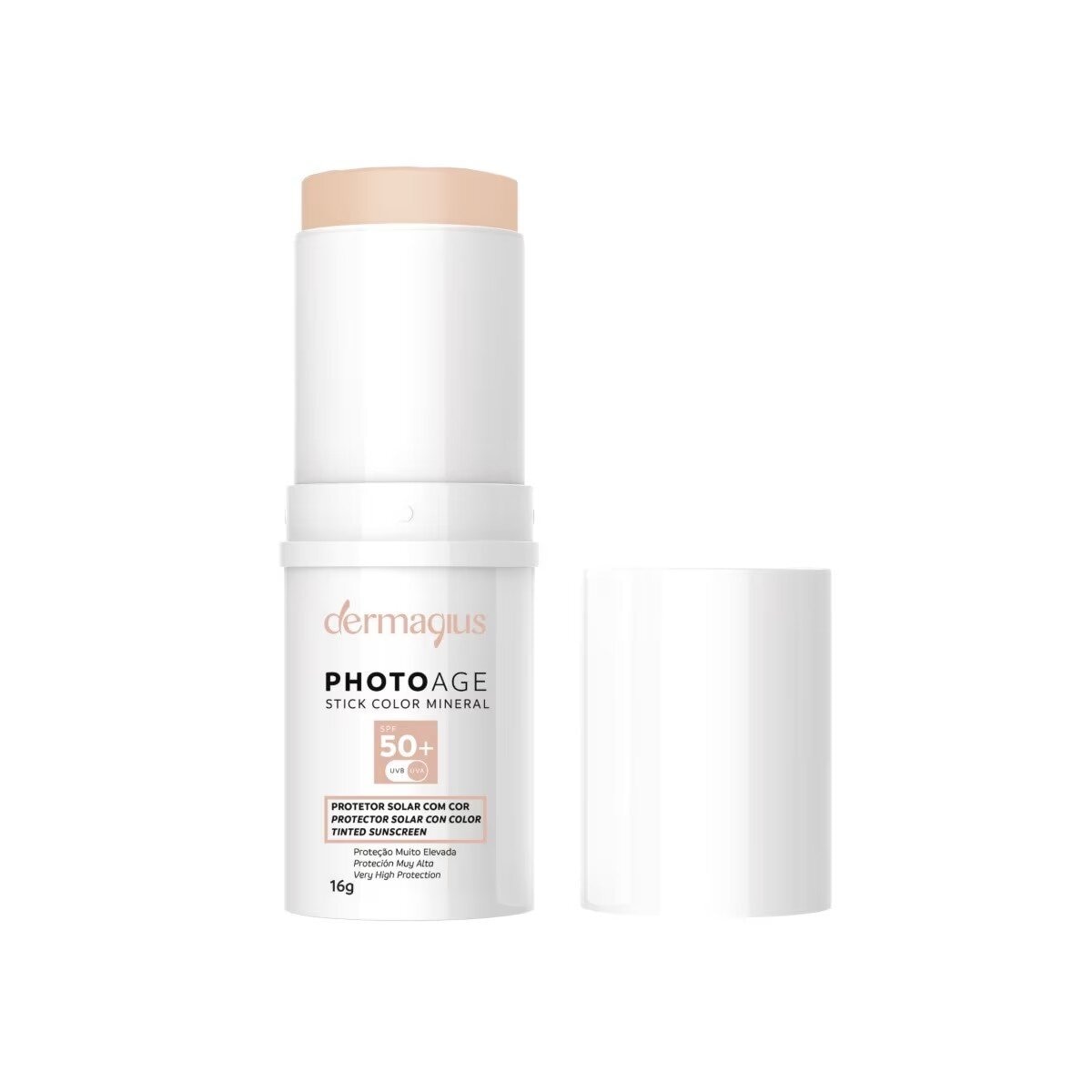 Imagem 0 de Protetor Solar com Cor Photoage Stick Color Mineral FPS 50+ Médio