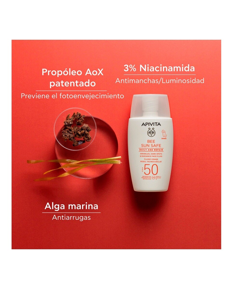 Fluido Facial Reparador Antienvelhecimento Diário SPF50 3