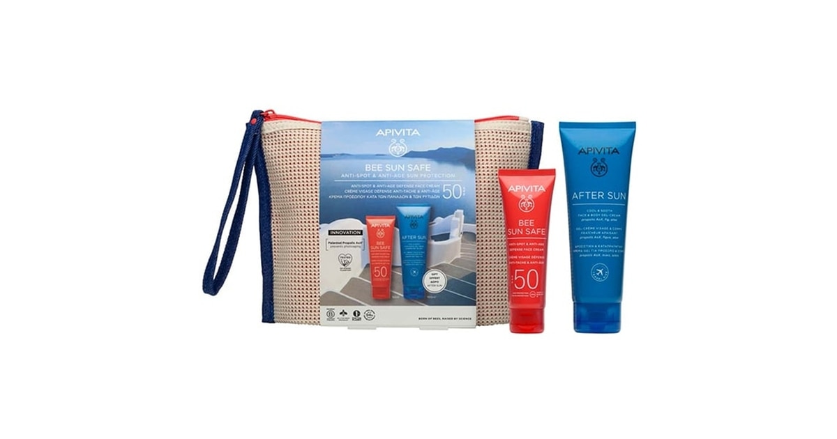 Imagem 0 de Coffret Bee Sun Safe Creme Anti-Manchas FPS 50 + Pós-Solar c/ Oferta de Bolsa