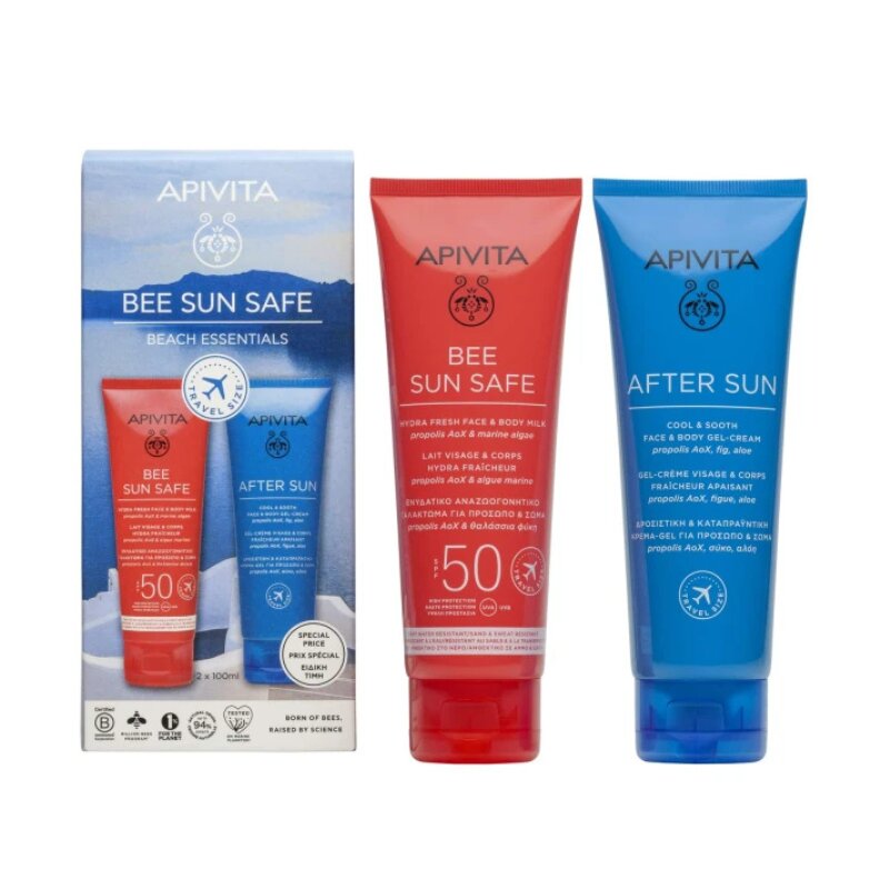 Imagem 0 de Kit Bee Sun Safe Beach Essentials 2026: Protetor Solar FPS 50 + Pós-Solar