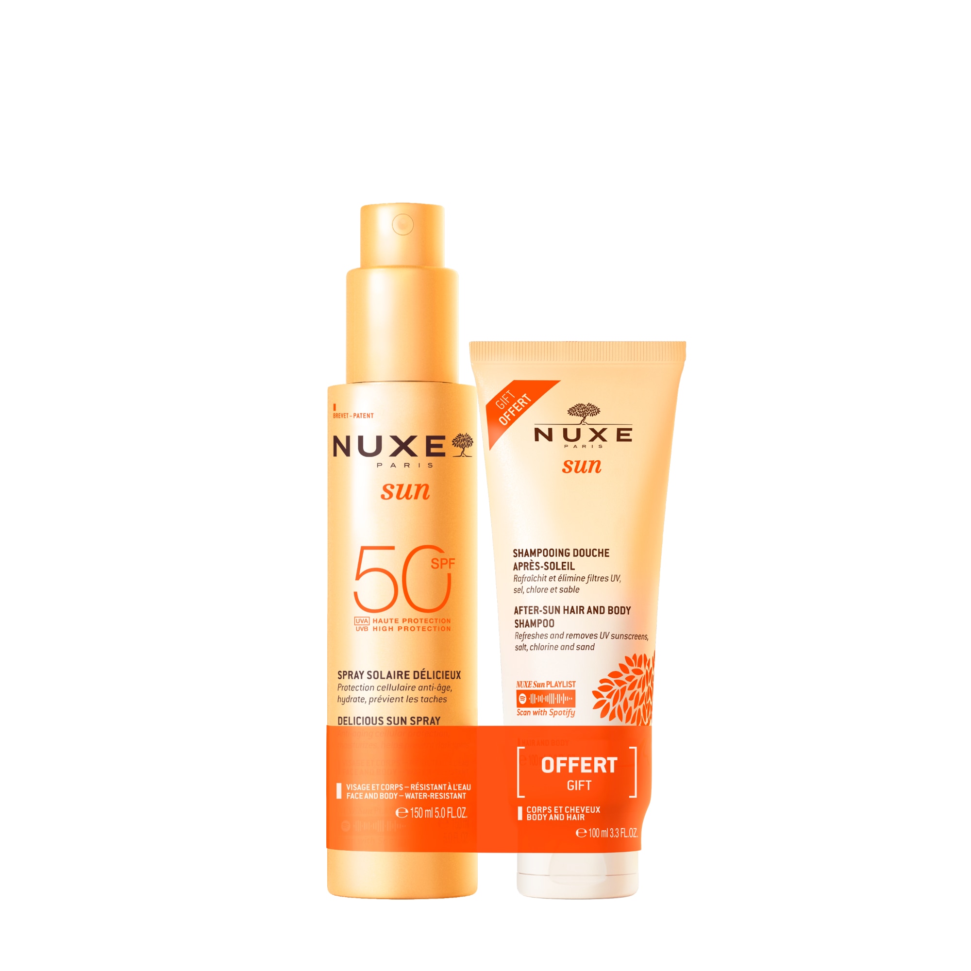 Imagem 0 de NUXE Sun Duo: Leite Rosto e Corpo FPS 50 c/ Oferta Gel Duche