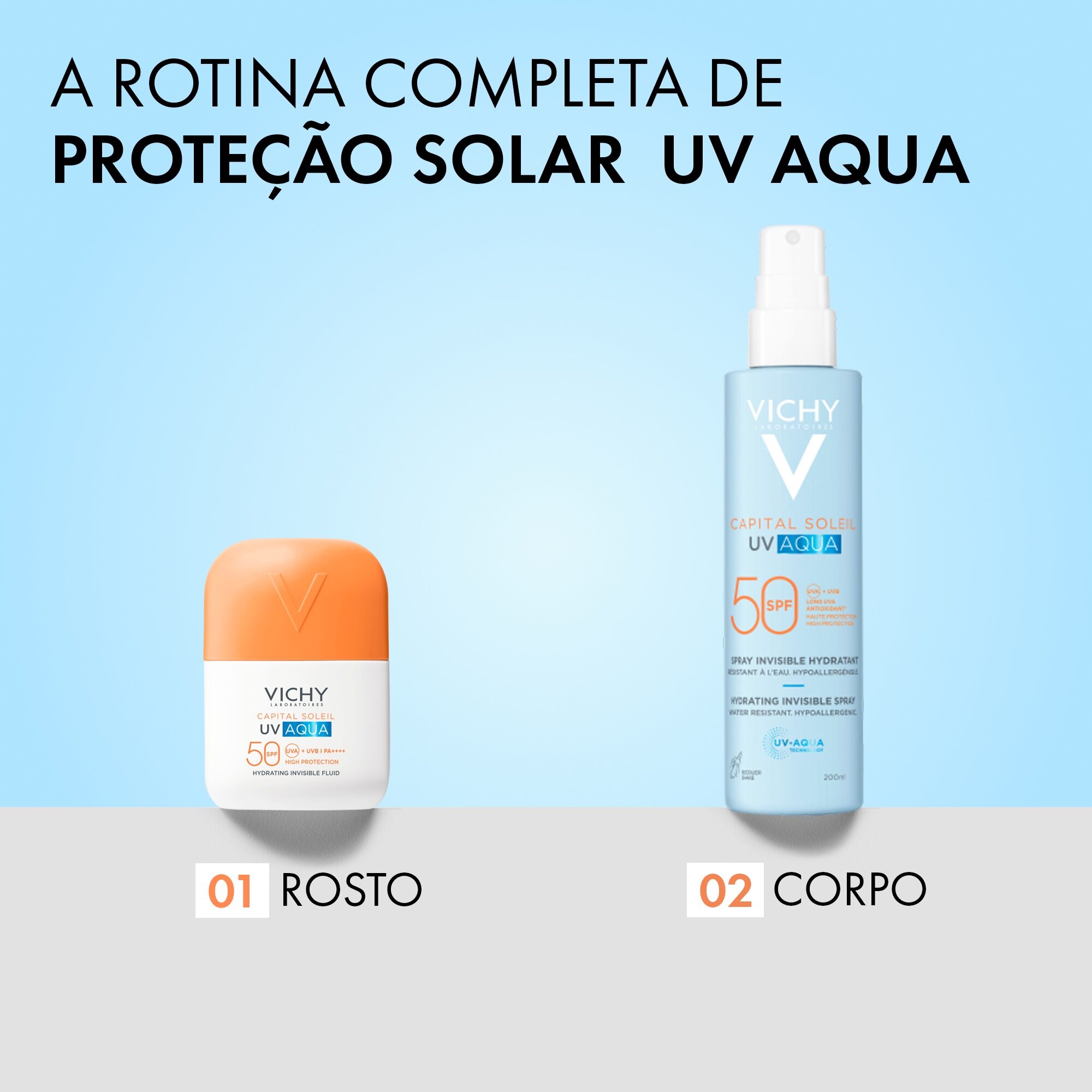 Fluido Hidratante Invisível UV Aqua FPS 50 3
