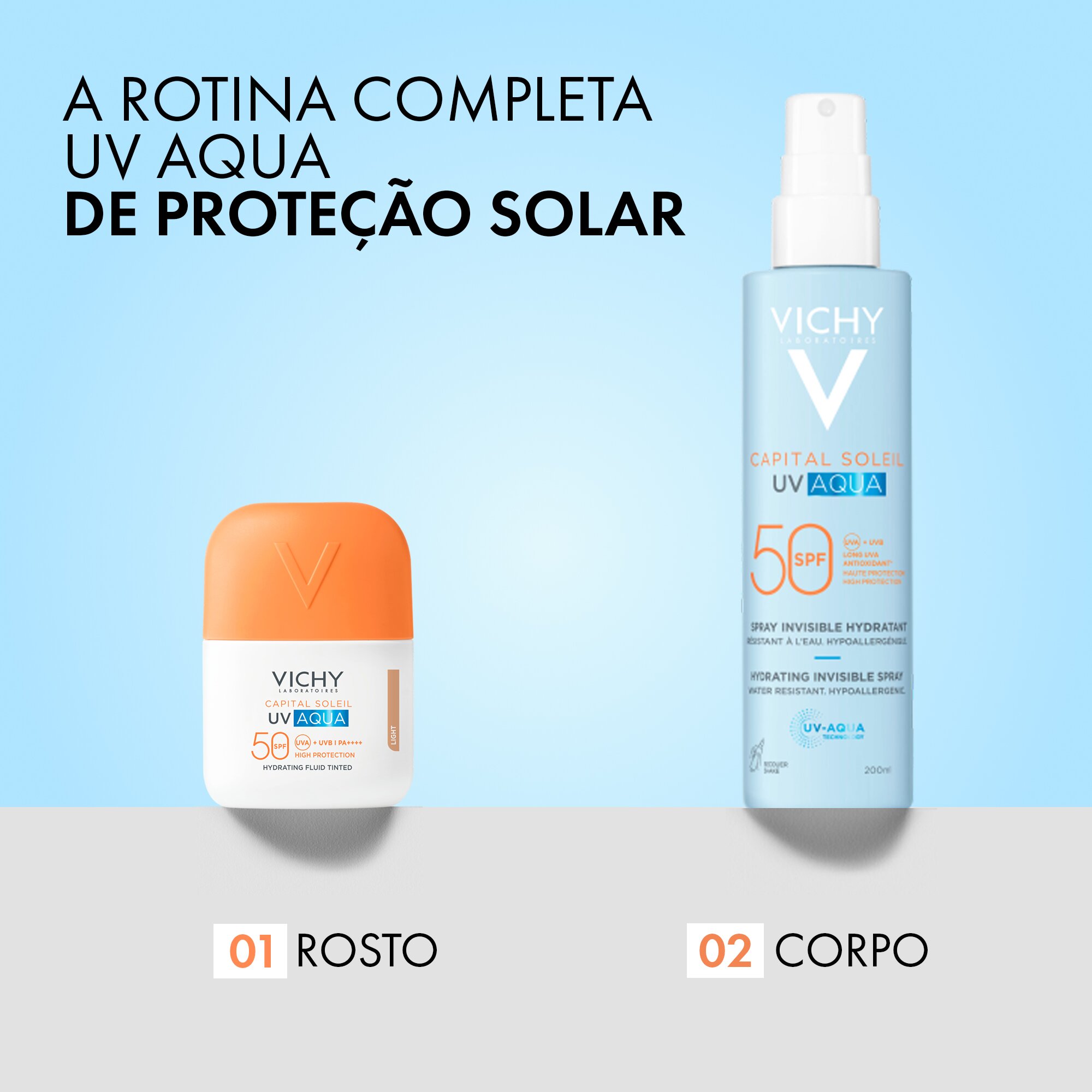 Fluido Hidratante Invisível UV Aqua FPS 50 - Leve Light-5
