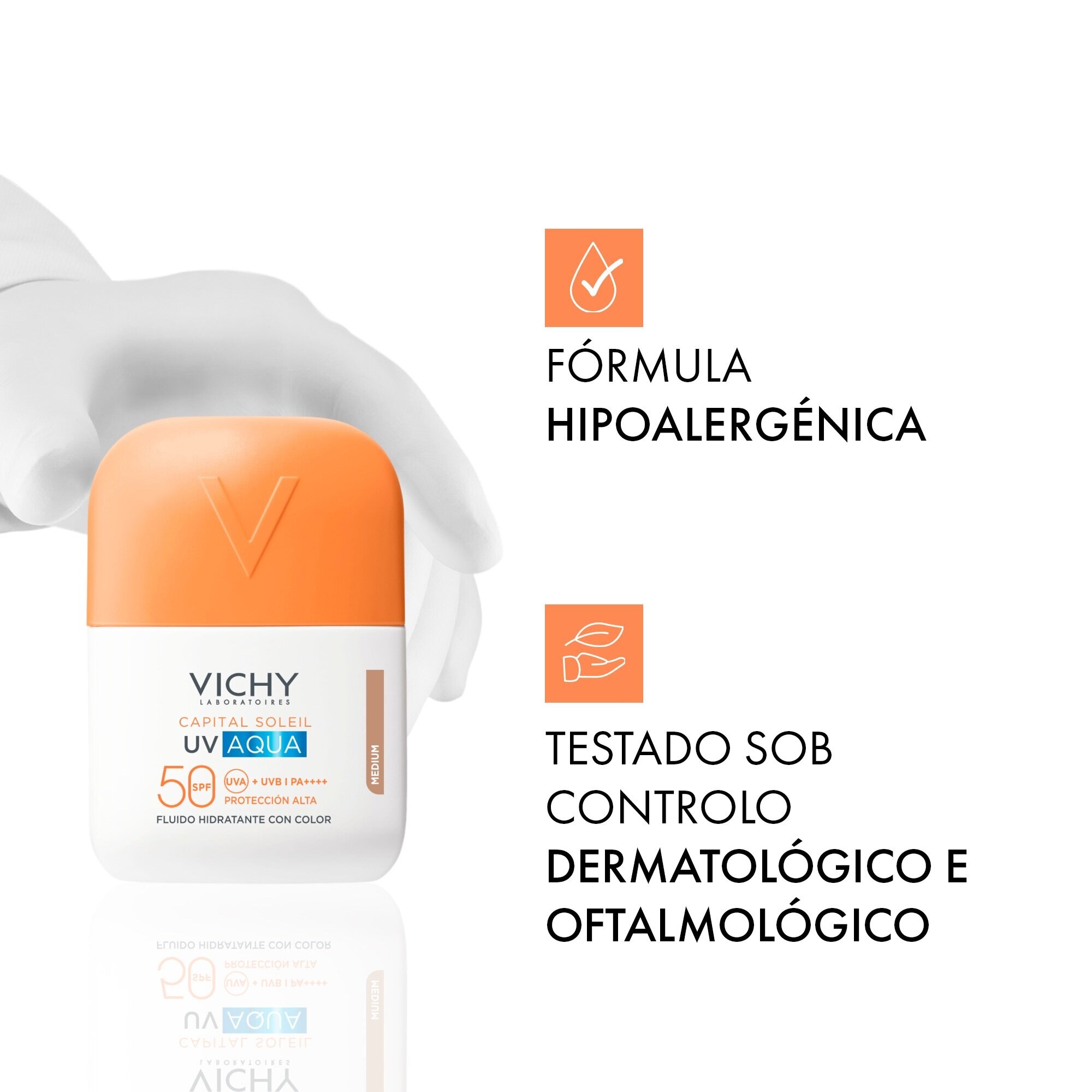 Fluido Hidratante Invisível UV Aqua FPS 50 - Médio Médio-5