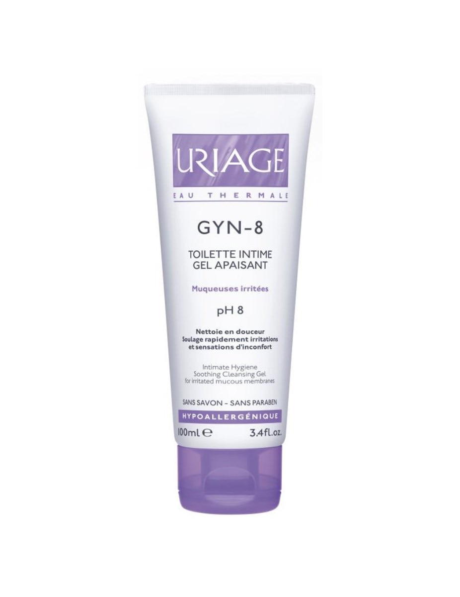 Higiene Intima Gel Calmante Gyn-8 100ml Uriage 1