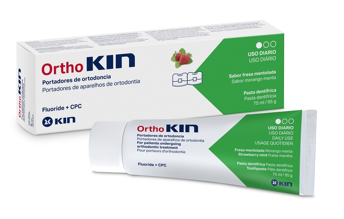 Imagem 0 de Pasta Dentífrica Morango/Menta Ortho Kin 75ml Kin