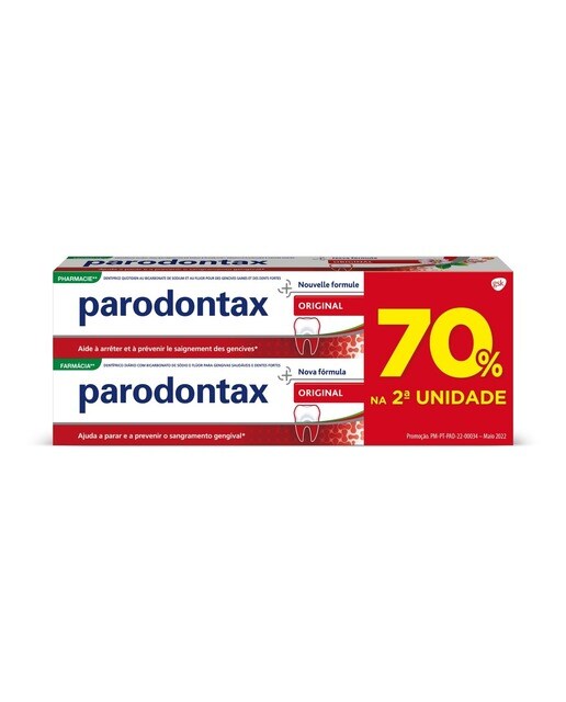 Imagem 0 de Bipack Pasta Dentrífica Original 70% 2ª unidade - 2x75 ml