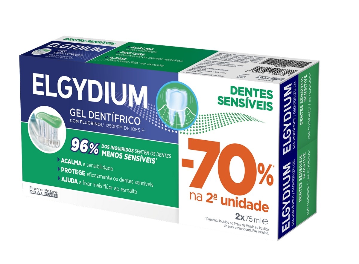 Duo Gel Dentífrico Dentes Sensíveis 70% Desconto na 2ª embalagem 1