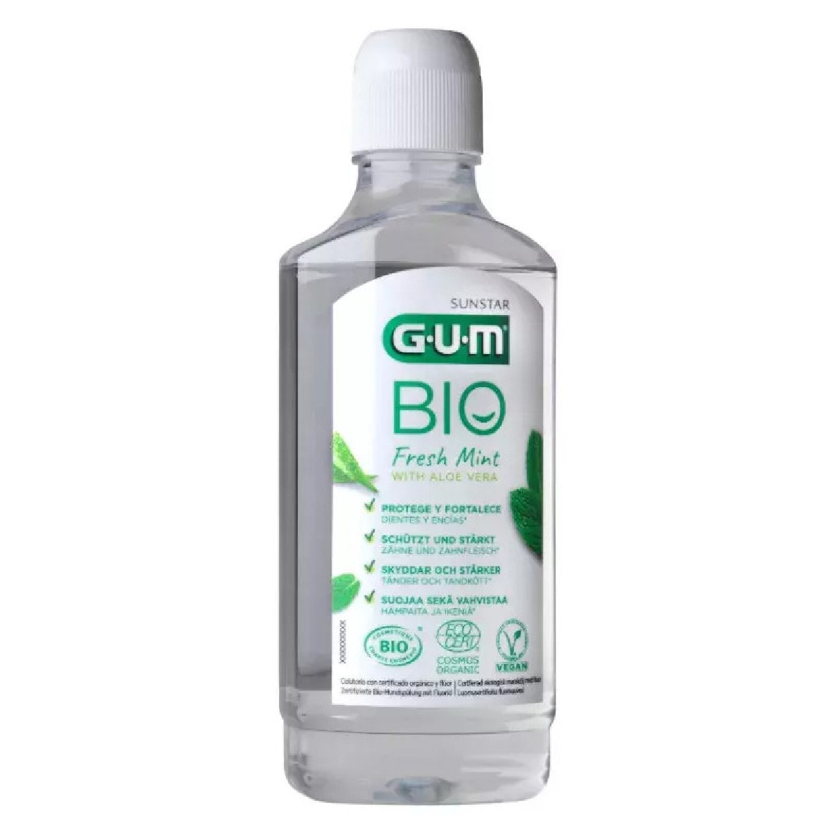 Colutório Gum Bio Fresh Mint Aloe 1