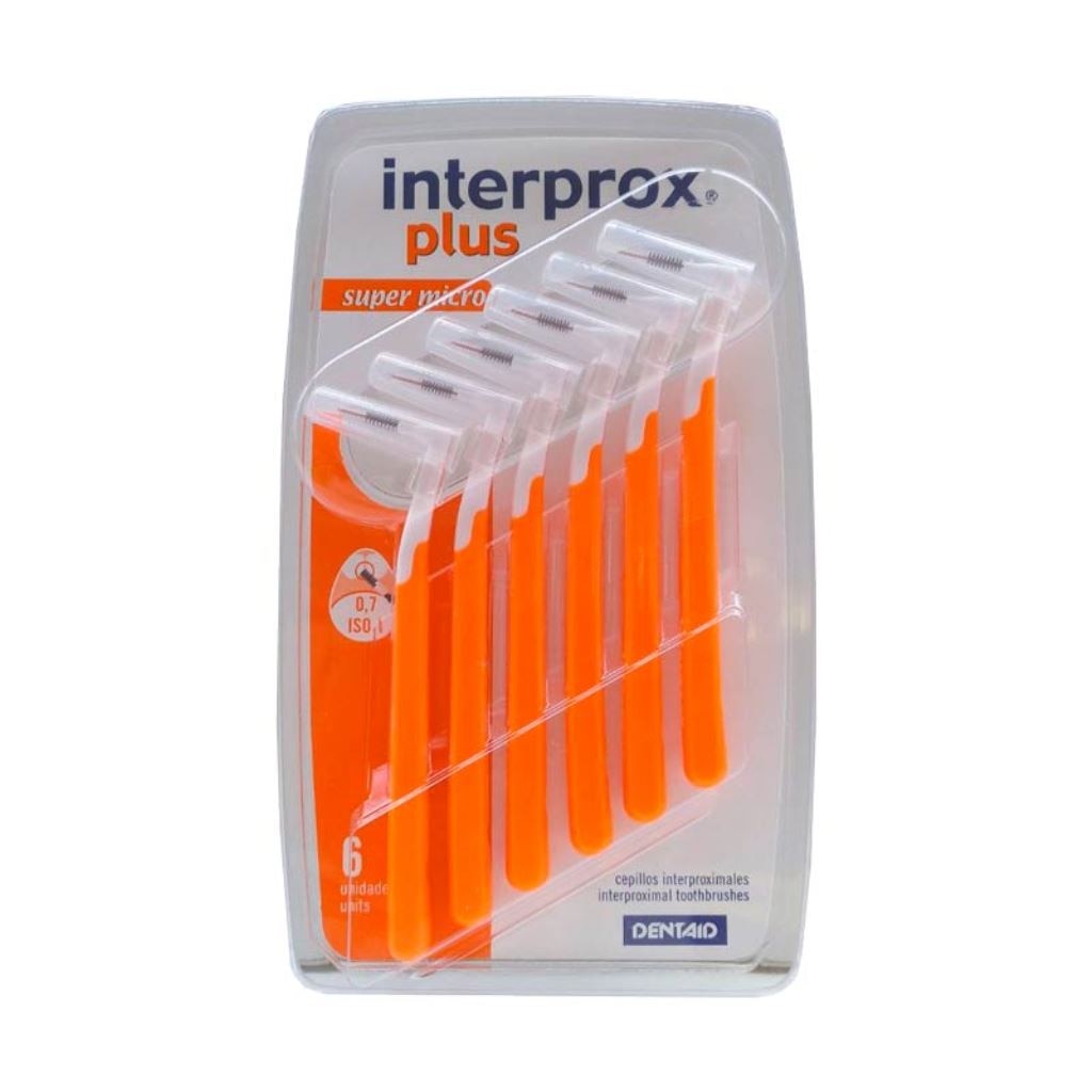 Escovilhões Plus Super Micro 0,7mm 6 unidades Interprox 1