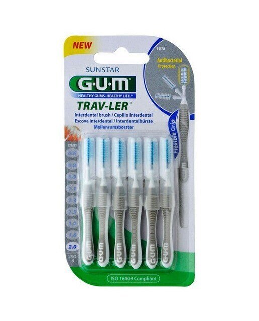 Escovilhão Interdental Trav-ler 2,0 mm - 6 uds. 1