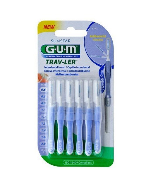 Escovilhão Interdental Trav-ler 0,6 mm - 6 uds 1
