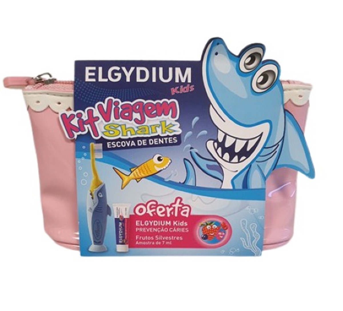 Kit Viagem Kids 1 escova de dentes + 7 mL Elgydium 1