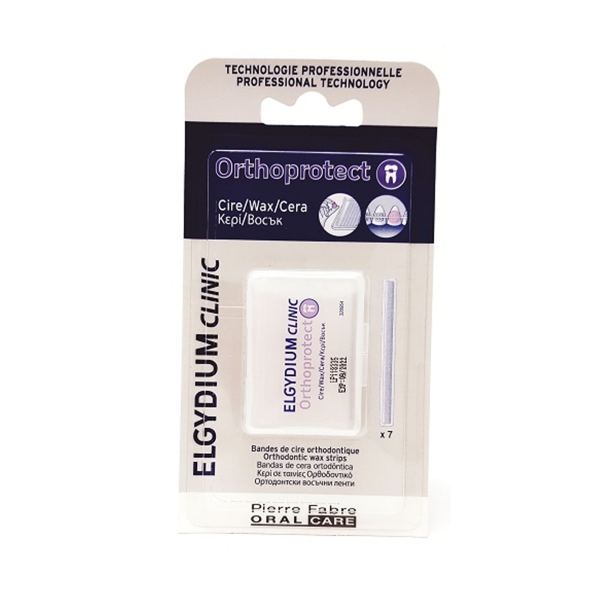 Imagem 0 de Tiras Cera Orthoprotect 7 tiras Elgydium Clinic