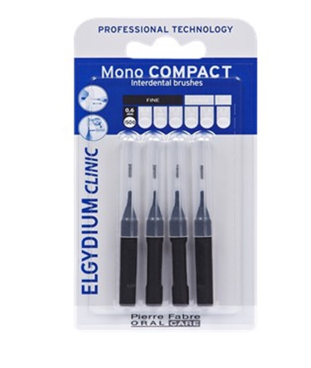 Escovilhões Mono Compact Preto 4 Uni. Elgydium 1