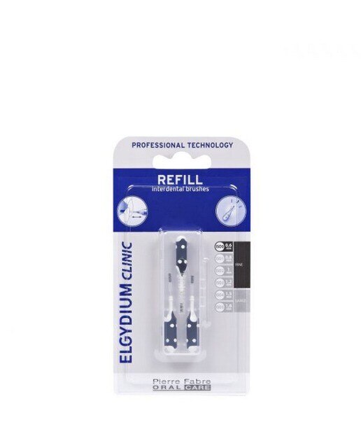 Recarga Escovilhão Preto 3 Unidades Elgydium 1