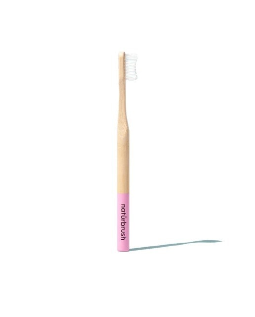Escova de Dentes Bambu Adulto Rosa-1