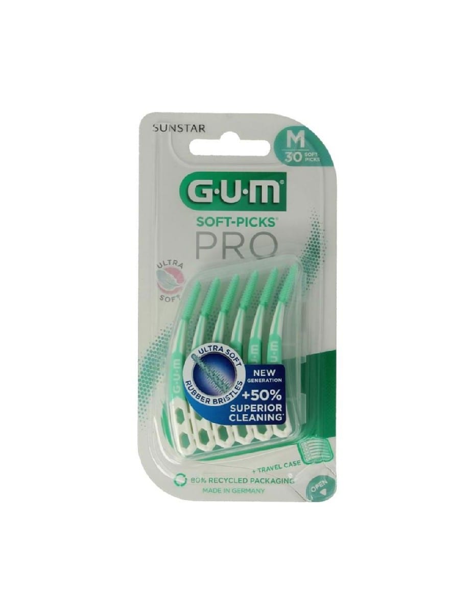 Soft-Picks Pro Gum Muito Suaves Tamanho Médio 1