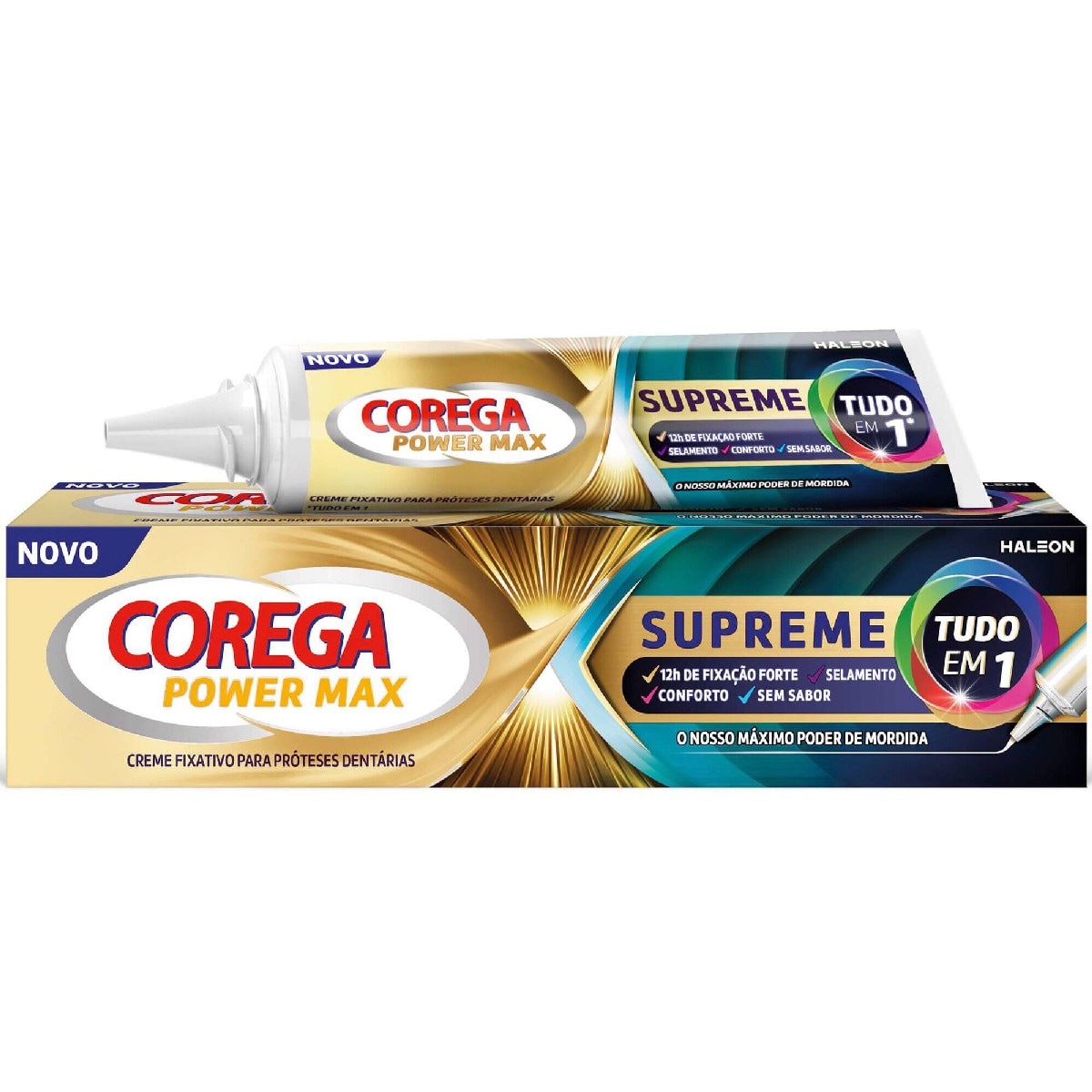 Creme de Fixação Próteses Dentárias Corega Supreme 1