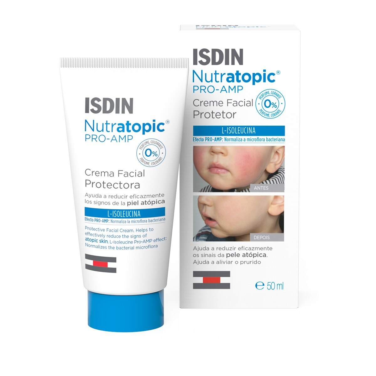 Imagem 0 de Creme facial Pele atópica Nutratopic Pro-AMP Isdin