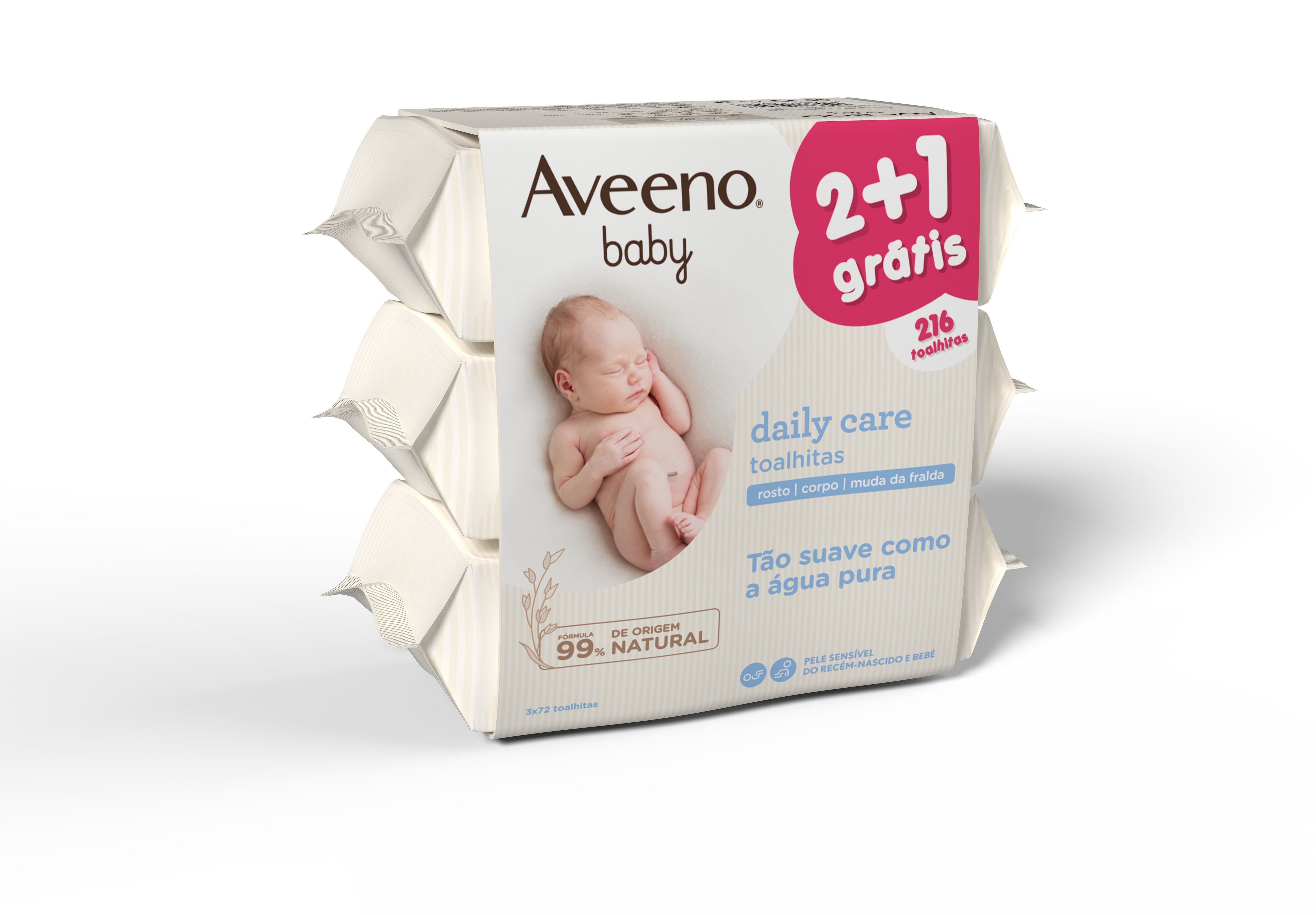Toalhitas Baby Daily Care - 3x 72 un 1