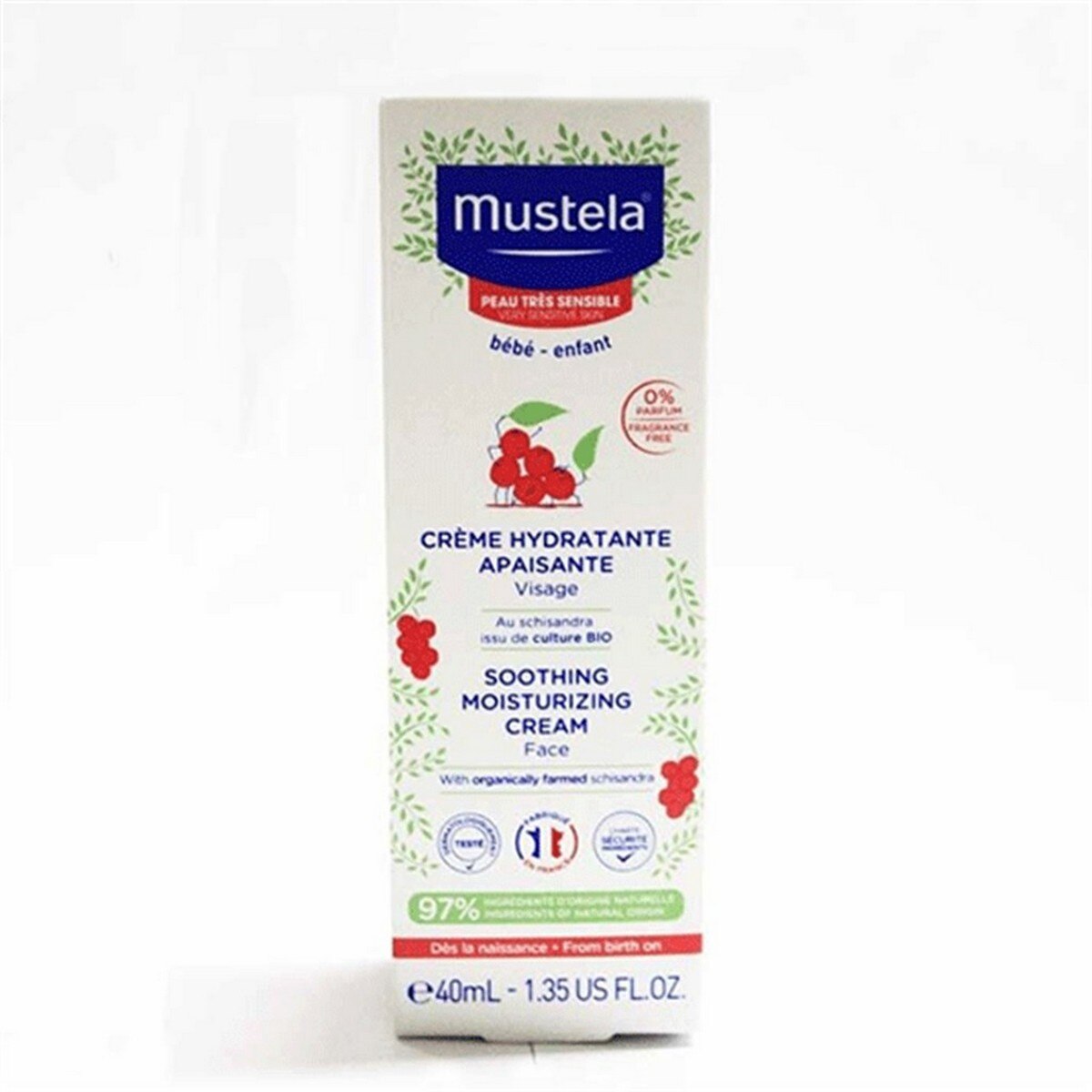 Creme Hidratante Calmante de Rosto 0% Perfume 40ml Mustela 2