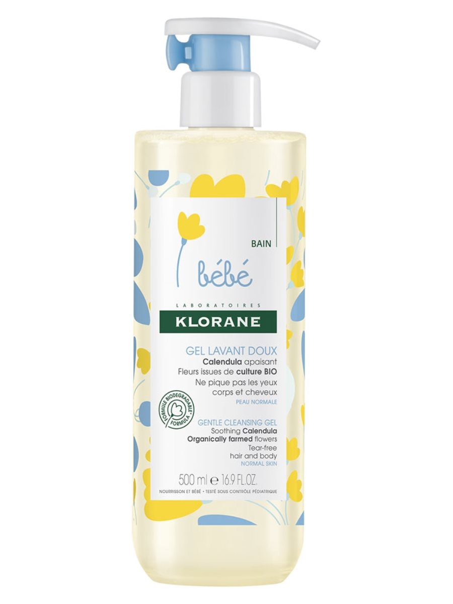 Gel de Limpeza Suave 500ml Klorane Bebé 1