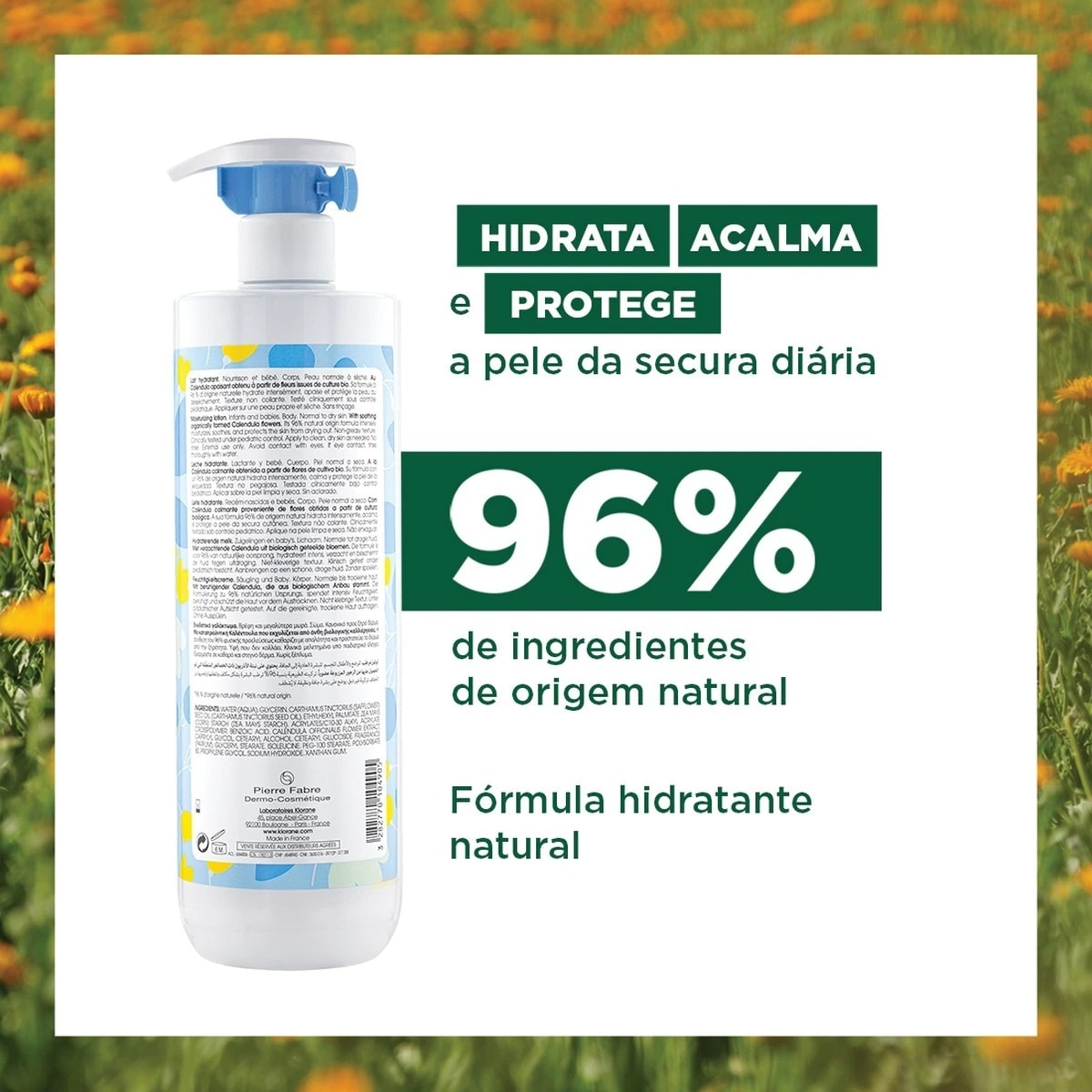 Leite Hidratante 500ml Klorane Bebé 3