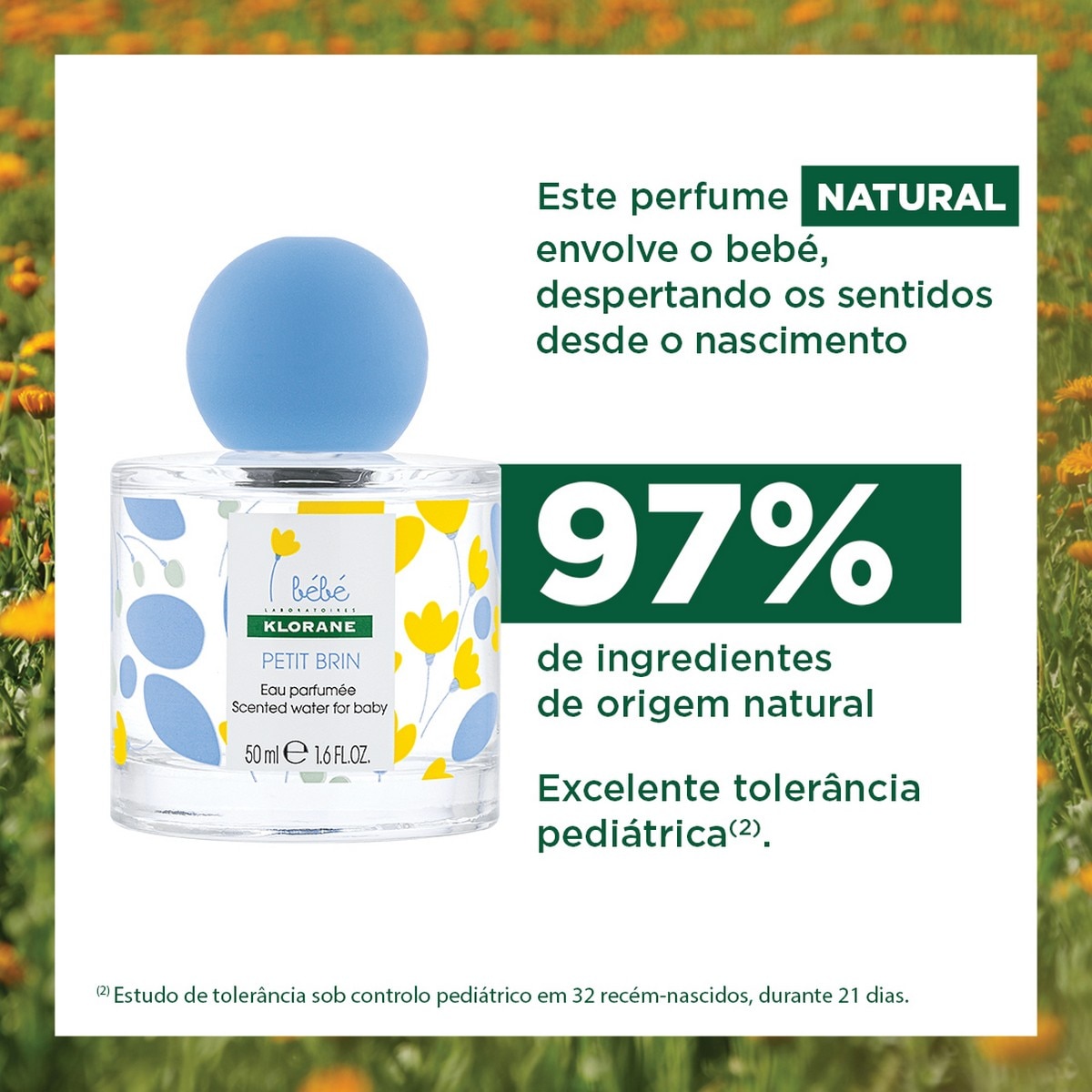 Água Perfumada Sem Álcool Petit Brin Klorane Bebé - 50 ml 4